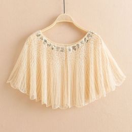 Fashion Vintage Sequin Fringed Shawl (Option: Cape apricot1-One size)