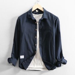 Men's Fashion Casual Loose Top (Option: Dark Blue-2XL)
