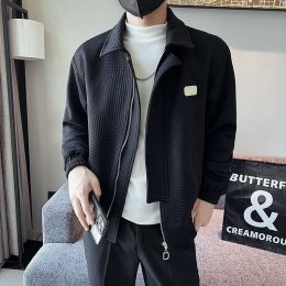 Spring Tooling Jacket Casual Men's Wear (Option: Black2283-3XL)