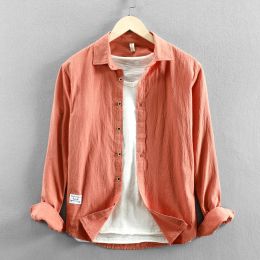 Men's Fashion Casual Loose Top (Option: Brick red-4XL)